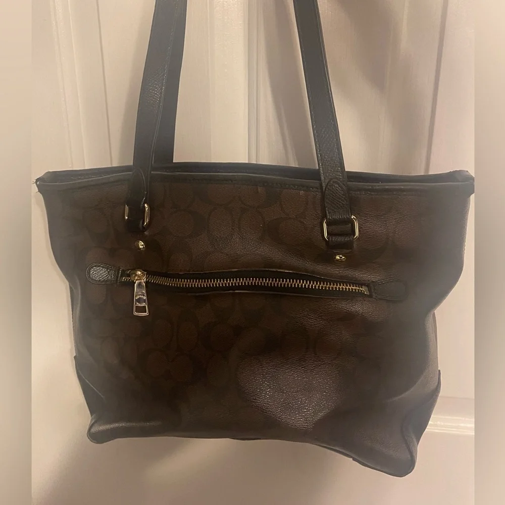 Coach signature tote